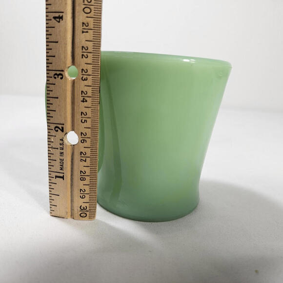 Vintage Fire King Jadeite Restaurant Ware C Handle Coffee Mug Oven Glass RARE - Picture 6 of 8
